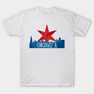 Chicago Skyline Star T-Shirt